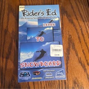 Rider’s Ed Learn To Snowboard The Essential Snowboarding Instructional VHS
